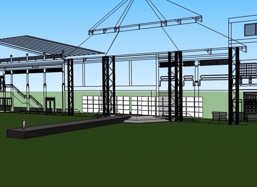 Artist Rendition of the set-up at the Fashion Caribbean venue. 