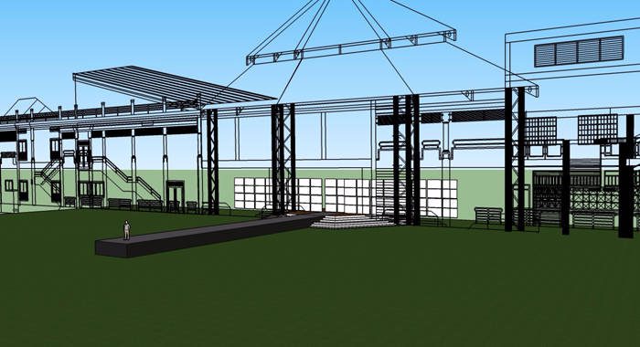 Artist Rendition of the set-up at the Fashion Caribbean venue. 
