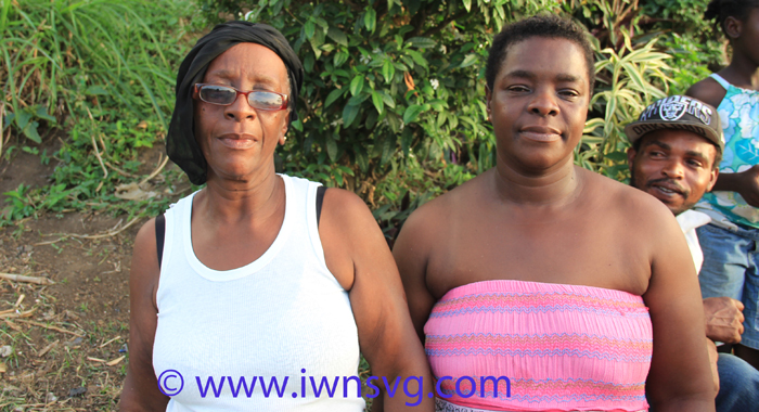 Warren's mother, Elma Burgin, left, and his sister,. (IWN photo)