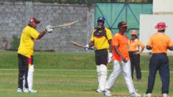 Sunil Ambris taking showing his disapproval. (Photo: E. Glenford Prescott)     