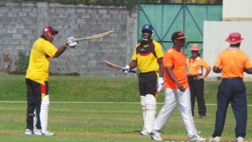 Sunil Ambris taking showing his disapproval. (Photo: E. Glenford Prescott)     