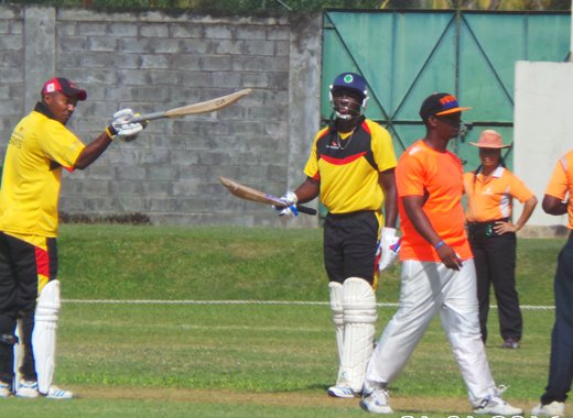 Sunil Ambris taking showing his disapproval. (Photo: E. Glenford Prescott)     