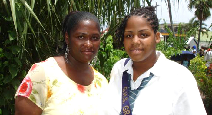 Ayana graduated Girls High School in 2008. She is seen here with her mother, Nicole Lee-Homer.