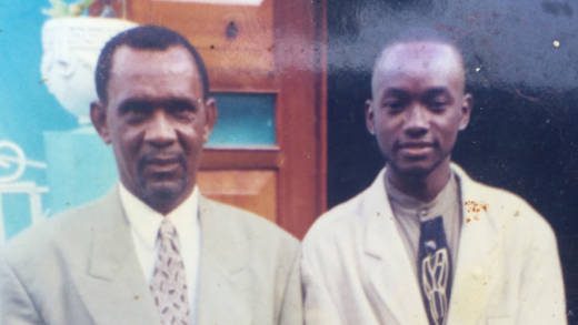 The deceased, Christopher Hepburn, left, and his son, Dexter Hepburn, in an undated family photo.