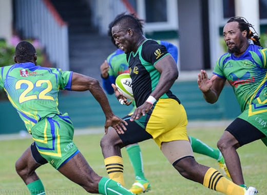 Action in the Rugby World Cup 2019 Qualifier between Jamaica and St Vincent and the Grenadines at Arnos Vale. (Photo: World Rugby/Edward Newman)