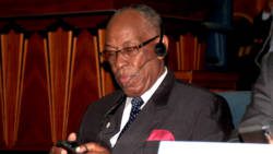 Sir Louis Straker, Deputy Prime Minister of St. Vincent and the Grenadines. (CMC photo)