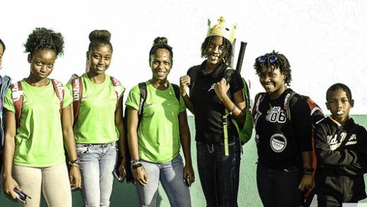 A group of players and accompanying parents returned to SVG recently from participating in two regional tennis tournaments. These players will take to the courts come the Mini Doubles tournament. (Photo: Robertson s. Henry)