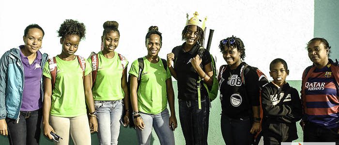 A group of players and accompanying parents returned to SVG recently from participating in two regional tennis tournaments. These players will take to the courts come the Mini Doubles tournament. (Photo: Robertson s. Henry)