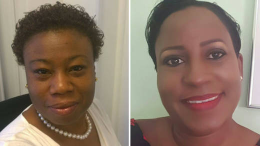 Brenda Barbour-Charles, right, and Dionne Emtage.