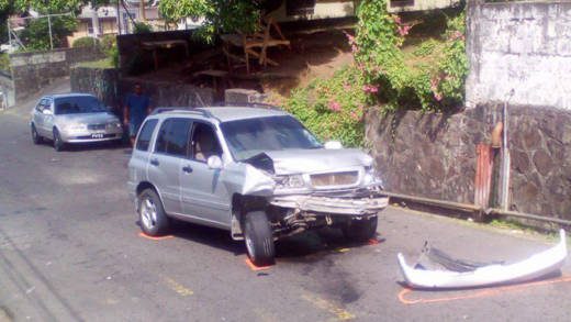 The vehicle that was involved in Sunday's accident.