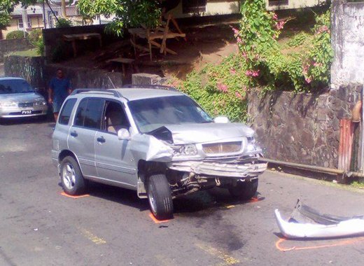 The vehicle that was involved in Sunday's accident.