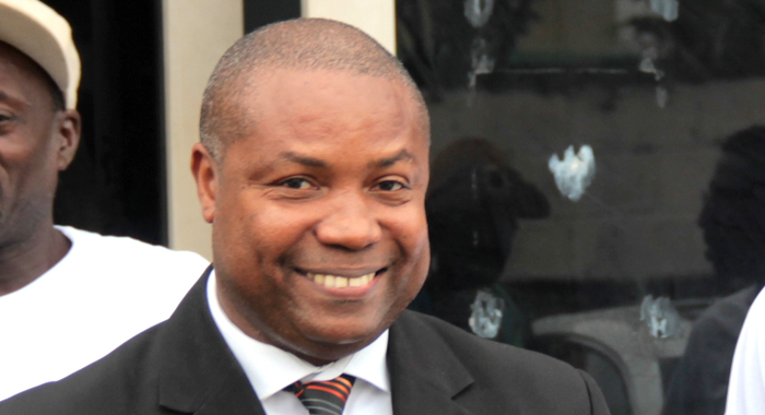 Lead prosecutor, Assistant Director of Public Prosecutions, Colin John outside the courthouse on Monday. (IWN photo)