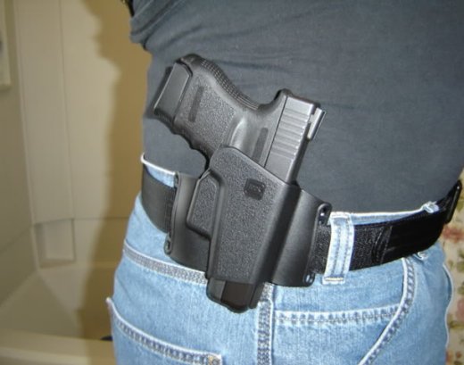 An example of a gun in a holster. (Internet photo)
