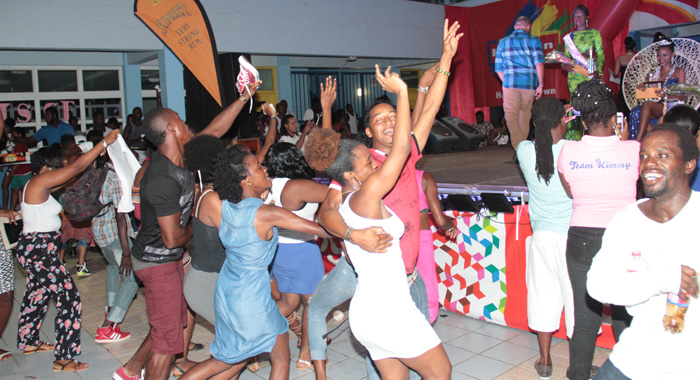 Celebration as Bowens is announced winner of the Pageant. (IWN photo)