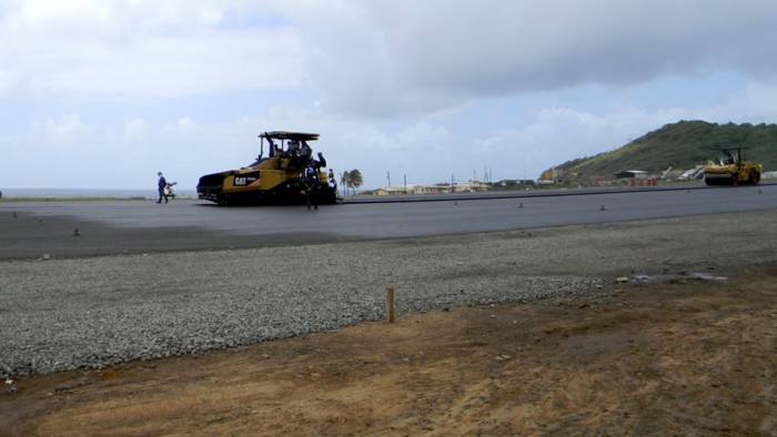 Final pavement on the runway continues, according to this photo uploaded to the Friends of AIA Facebook page on June 30.  
