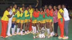 The victorious Grenada Netball Team. 