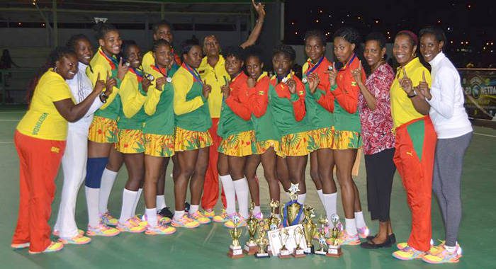 The victorious Grenada Netball Team. 