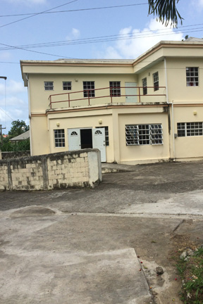 Repairs have been done on the road outside the Lowmans Windward Clinic. (IWN photo)