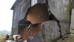One bedroom and the bathroom of the house was damaged. (IWN photo)