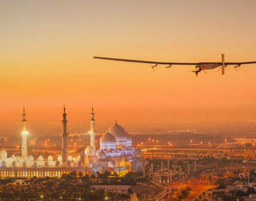 The solar-powered aircraft, Solar Impulse.