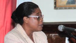 Parliamentary Secretary in the Ministry of Education, Sen. Deborah Charles is "Hitler" at home. (IWN photo)