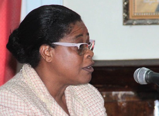 Parliamentary Secretary in the Ministry of Education, Sen. Deborah Charles is "Hitler" at home. (IWN photo)