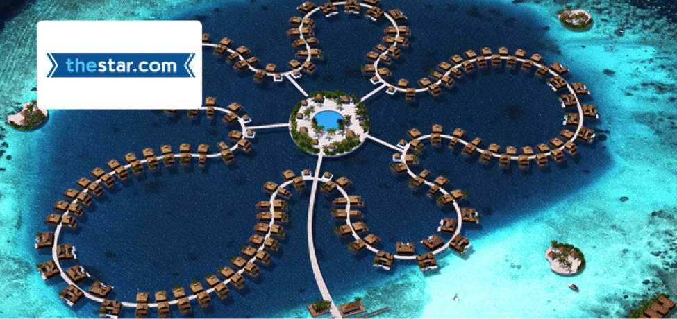 A Maldives island resort.