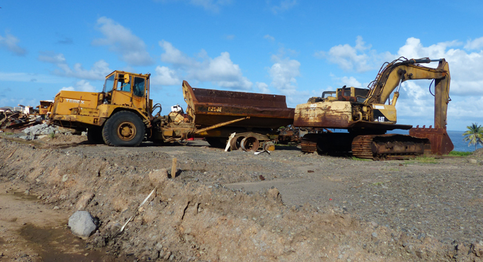 More derelict vehicles at Argyle International Airport.