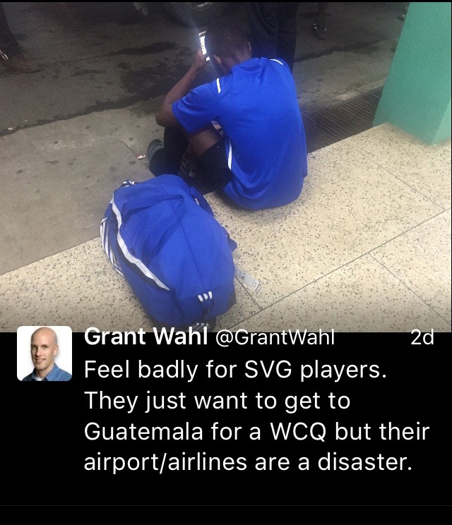 American write Grant Wahl sent out this tweet to his 774,000 followers after a LIAT flight was cancelled some 25 minutes after it departed.