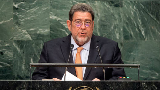 Prime Minister 
Dr. Ralph Gonsalves. (UN file photo) 