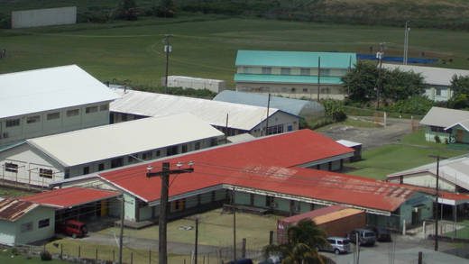 The campus of the Division of Technical and Vocational Education of the Community College, at Arnos Vale.