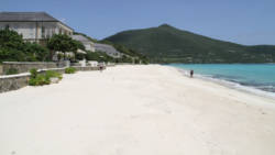 Some residents of Canouan maintain they must have access to all beaches, such as this one, Godhal,located near Pink Sands resort. (IWN photo)