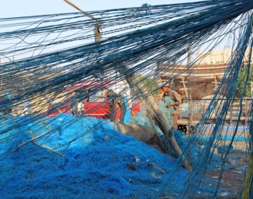 The grave dangers of fishing nets are underestimated. Credit: Zofeen Ebrahim/IPS.
