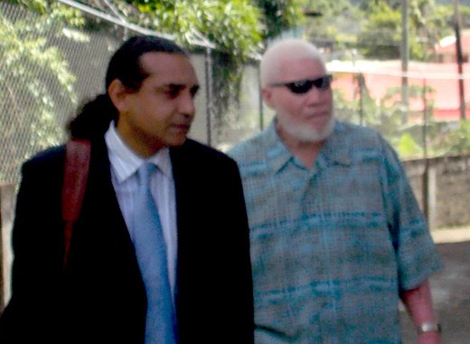 Lawyer Ronald "Ronnie" Marks, left, and his client, Hugh Ragguette, after Thursday's sentencing.