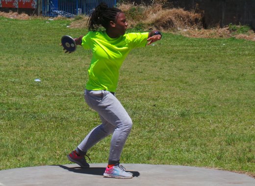 An athlete participates in the training programme.