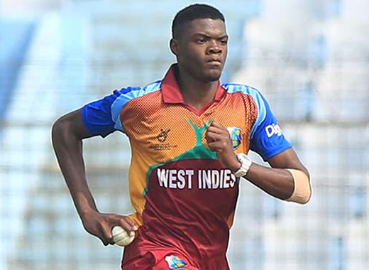 Windies fast bowler, 19-year-old Alzarri Joseph. (Internet photo) 