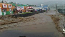 Flooding in St. Vincent as a result of a trough system in November 2016.