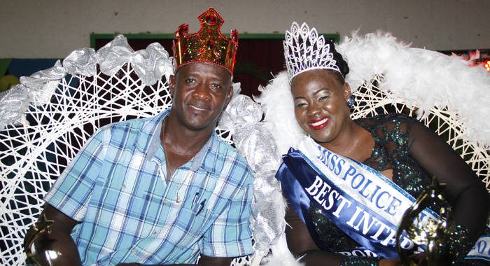 RSVG Police Queen 2016, Kemelia Boyd, left, and Calypso Monarch, Parnel Browne. (IWN Photo)