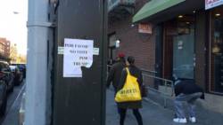Signs in East Harlem, New York, an area with a high Hispanic population ask voters not to vote for Republican candidate Donald Trump. Credit: Lyndal Rowlands/IPS.
