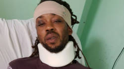 Shemroy Stowe was hospitalised, reportedly after being beaten by police. He has since been slapped with 5 charges.