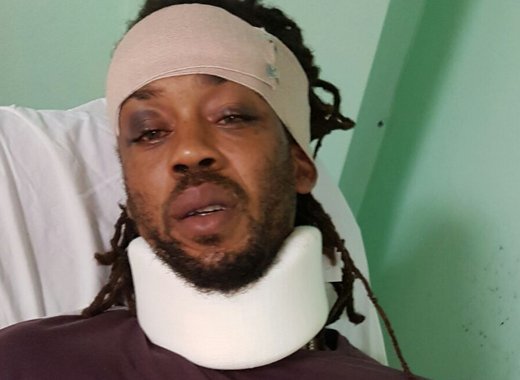Shemroy Stowe was hospitalised, reportedly after being beaten by police. He has since been slapped with 5 charges.