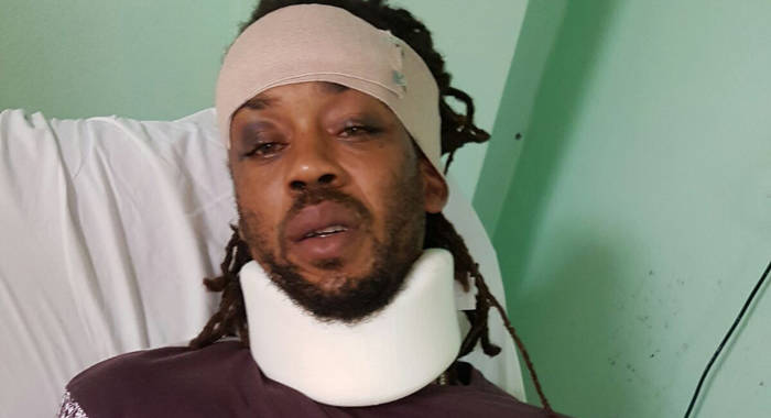 Shemroy Stowe was hospitalised, reportedly after being beaten by police. He has since been slapped with 5 charges.
