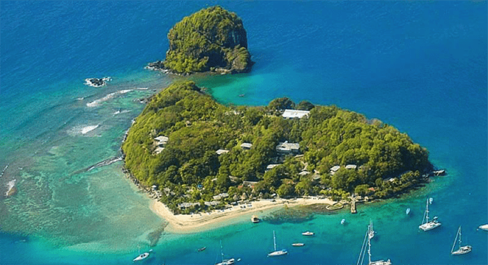 Young Island, technically part of the Grenadines but a stone’s throw from SVI.