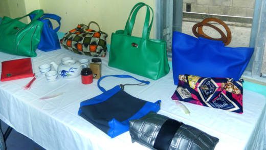 Paradise Malone products on display at the event.