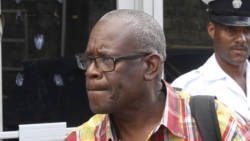 Morris Prescott leaves the court after the hearing on Friday. (IWN photo)