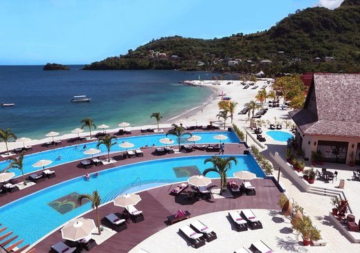 Buccament Bay Resort in its former glory. (Internet photo)