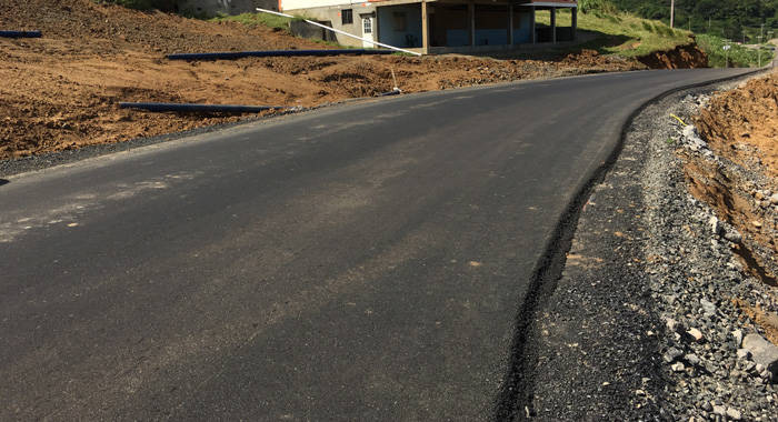 The Argyle by-pass road after its most recent repair, in December 2016. (iWN photo)