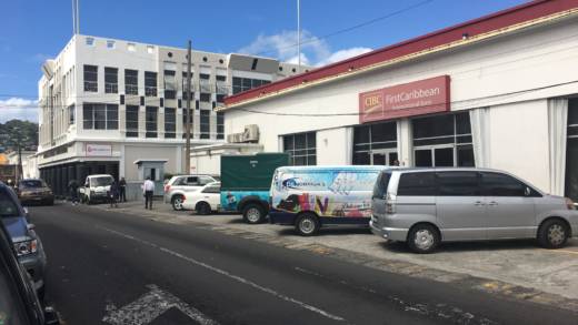 FirstCaribbean International Bank in Kingstown. (iWN file photo)