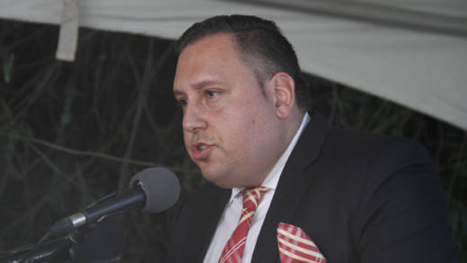 Joseph Romano of PACE Developments speaks during Thursday's ceremony. (iWN photo)