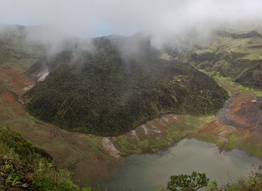 SVG is home to La Soufriere, an active volcano. Volcanic eruptions can cause tsunami. (iWN photo)